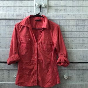 Button up 3/4 sleeve